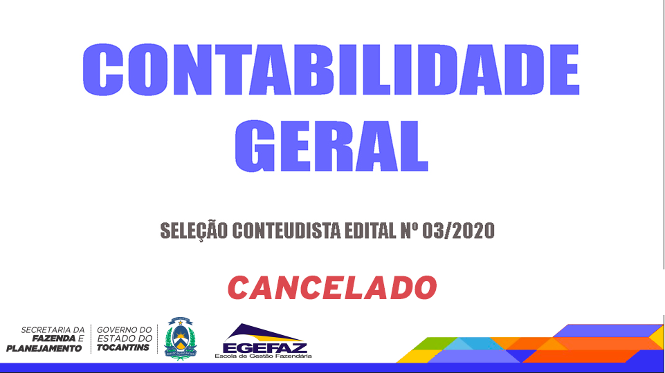 EDITAL DE SELEÇÃO DE CONTEUDISTA - EGEFAZ Nº 03/2020