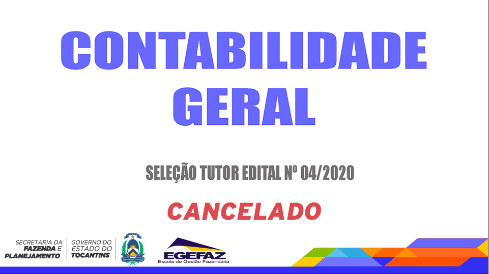EDITAL DE SELEÇÃO DE TUTOR - EGEFAZ Nº 4/2020